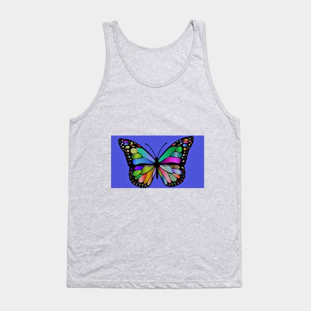 Colorful butterfly Tank Top by BeckyS23